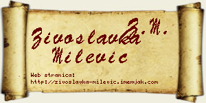 Živoslavka Milević vizit kartica